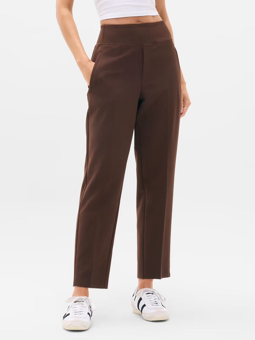 Athleta NEW Endless High Rise Ankle Pant Women’s Size 16T Brown 533636